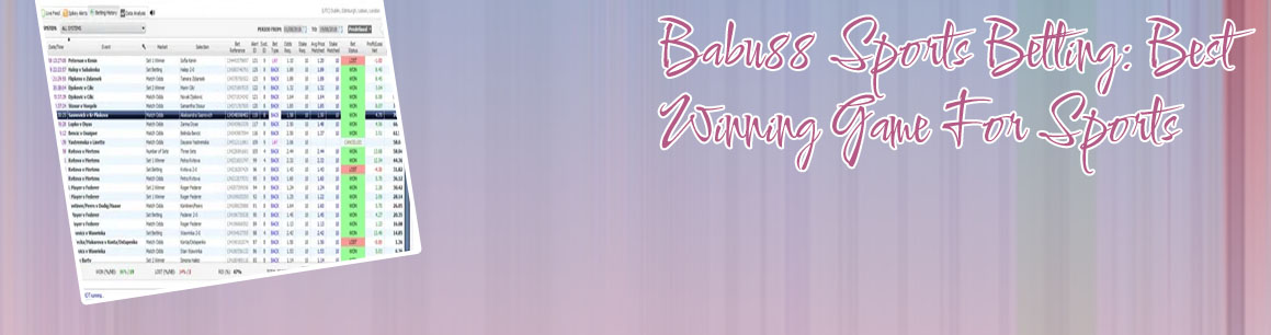 Babu88 tennis betting odds